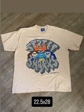 Deadstock Luis street sharks DSL deadstockluis cream men’s medium tee